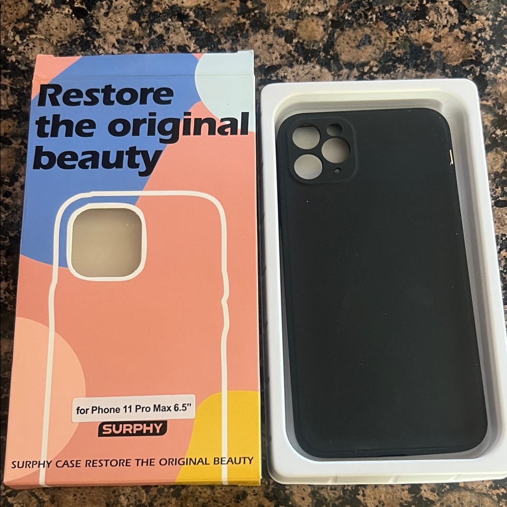 Black Case for iPhone 11 Pro Max 6.5"